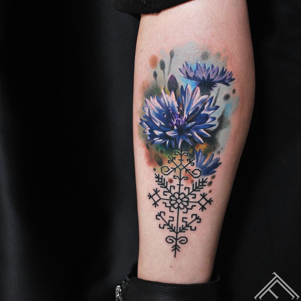 cornflower-flower-nature-martinssilins-tattoo-tattoofrequency-riga-art