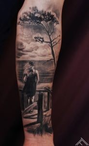 girl-sea-waiting-sailor-pine-tree-marispavlo-tattoofrequency-tetovejums