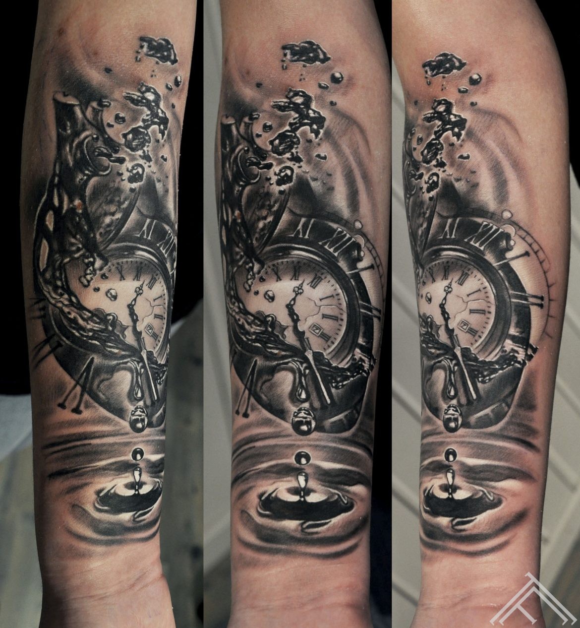 heart-water-waterdrop-time-clock-pocketwatch-bubble-tattoo-marispavlo-tattoofrequency-art-riga