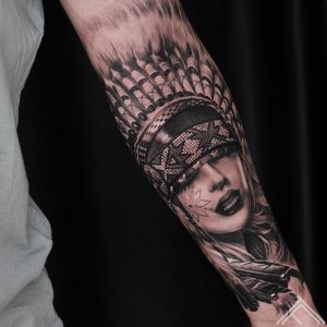 indian-tattoo-woman-tattoofrequency-native-auseklis-latviesuzimes