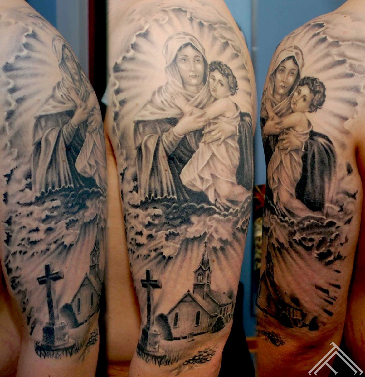 Holy Mary with child_maris pavlo_tattoo