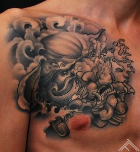 foo_dog_japan_tattoo_marispavlo_frequency_tattoofrequency_art_chesttattoo_tattoosaloon_tattoostudio_riga